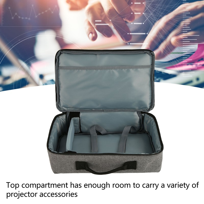 Projector Bag 13.6x7.9x4in Heavy Duty Nylon Portable Projector Carrying Case