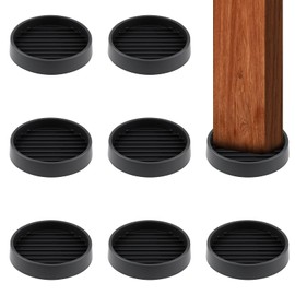 Rubber Castor Cups 2.5 IN, 8 PCS Carpet Protector Cups, Non Slip Furniture Coasters, Furniture Pads Round, Sofa Feet Protectors for Wooden Floors