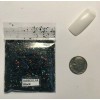 the glitters world Solvent Resistant IRREGULAR shape Glitter (Black) Nail