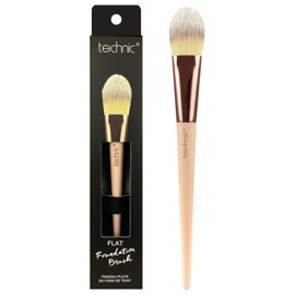 Technic Flat Foundation Brush, Professional Makeup Brush with Rose Gold Handle