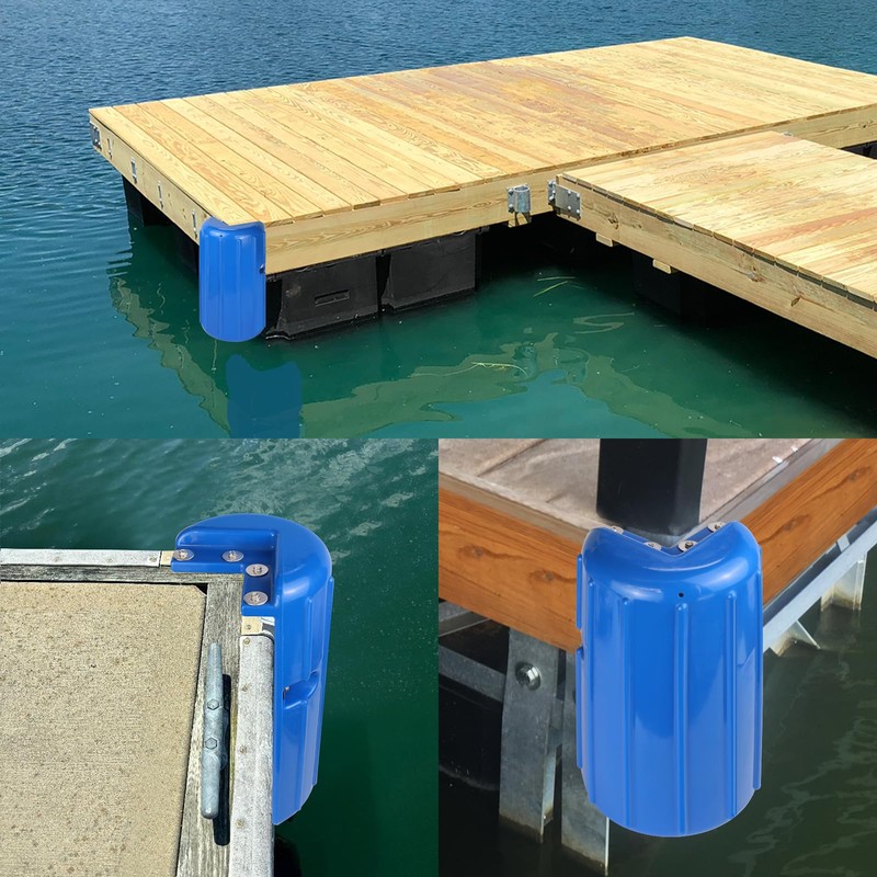 JYINCPED Corner Dock Bumpers,Boat Dock Corner Bumpers Fenders,Marine-Grade Viny,Inflatable Protection