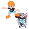 Children Electric Cartoon Scooter Toy Music Light 360° Rotation Stunt