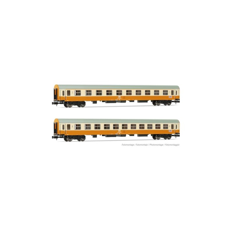 ARNOLD HN4435 Dr, Confezione da 2 carrozze Stadteexpress, Carrozza di