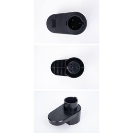 BVLLVT EV Charger Holder for Electric Vehicles J1772, Wall Mounted Charging Cable Organizer with Hook, Dustproof, Heavy Duty ABS Plastic, Garage/Outdoor Use