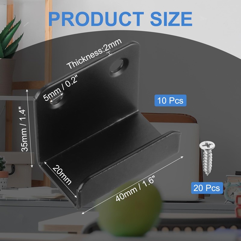 sourcing map 10 Pcs Stainless Steel Tile Hanger, Tile Display