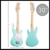 Ashthorpe 30-inch Beginner Electric Guitar Kit with Amplifier (Teal), Basic
