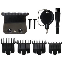 Misimain 707B Replacement Blade Compatible for BaBylissPRO FX787 & FX726 Trimmers, Replacement Blades with 4 Guards Set 1 Screwdriver Compatible for BaByliss Trimmer (Black)