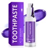 Purple Toothpaste for Teeth Whitening - Natural Purple Pigment, Neutralizes