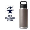YETI Rambler 26 oz Bottle, Leakproof, Vacuum Insulated, Stainless Steel