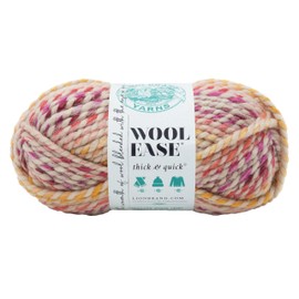 Lion Brand Yarn Wool-Ease Thick & Quick Yarn, Soft and Bulky Yarn for Knitting, Crocheting, and Crafting, 1 Skein, Spice Market