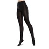 Ease Microfiber 20-30mmHg Moderate Compression Support Tights (Black, Large Long)