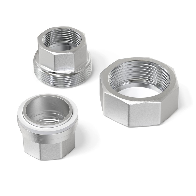 TAISHER 1PCS 304 Stainless Steel Union, 1/2" NPT Female Cast