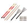 Drumstick Kit Rute Brush Damper Drum Set Musical Instrument Playing