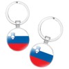vmcoatdu Slovenia National Flag Key Chain Keyring Gift Men Women