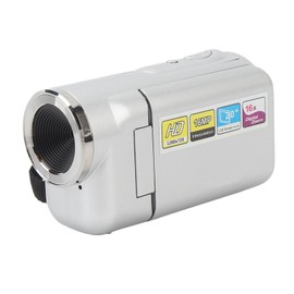 Vlogging Camera, Portable 2 Inch TFT Screen Kids Video Camera 16MP 1080P for Outdoor Activity Recording (Silver)