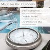 FOUNTAIN DESIGNS 18" Illuminated in/Outdoor Clock with Smart Sensor and