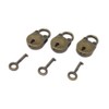 Honbay 3pcs Vintage Antique Style Mini Archaize Padlocks Key Lock