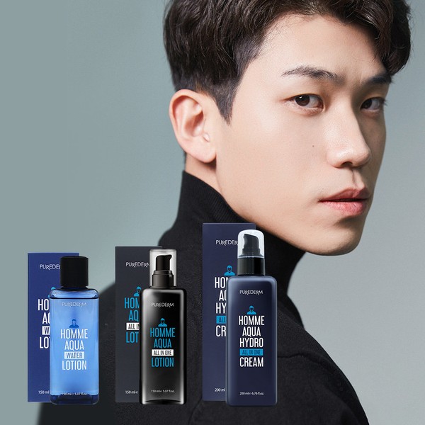 Purederm [72-hour chance] [1+1 from] All-in-one lotion/water/cream/mask for men, [1+1] Aqua Water Skin 150ml for men