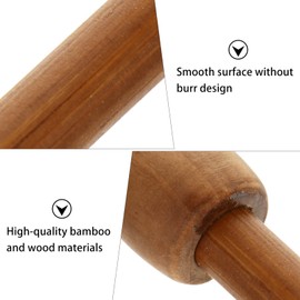 VICASKY 4pcs Wooden Banner Pole,Horizontal Flag Hanger Hanging Macrame Dowel Rods,Wooden Craft Sticks Hanging Rod for DIY Craft and Art Work