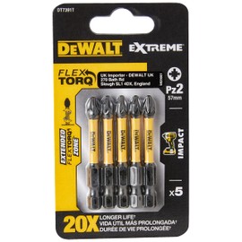 Dewalt DT7391T-QZ Impact Torsion Driver Bits, 57mm x 6mm, 5 count (pack of 1)