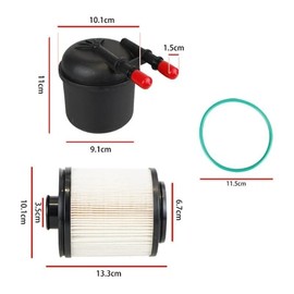FD-4615 6.7 Fuel Filter for 2011-2016 Ford F250 F350 F450 F550 Super Duty Truck 5 Micron Diesel Fuel Filter Water Separator Kit Replace Motorcraft FD4615 BC3Z-9N184-B 6.7L V8 Fuel Filters