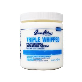 Queen Helene Triple Whipped Professional Cleansing Cream – Rich Fluffy Texture Gently Removes Skin Impurities, Leaves Skin Soft, Smooth, and Refreshed – 15 oz (Pack of 2)