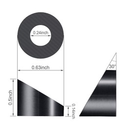 30 Pack 316L 1/4 '' Stainless Steel 30 Degree Angle Beveled Washer for 1/8" to 3/16" OD Deck Cable Railing Kit/Hardware， Marine Grade Wood/Metal/Aluminum Posts, DIY Balustrade AW6