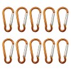 Merrowstore Carabiner, Aluminum, 10 Pieces, Gourd Shape, Length 1.8 inches