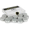 Vivaplex, 12, Aluminum, 1 oz Tin Jars with Lids