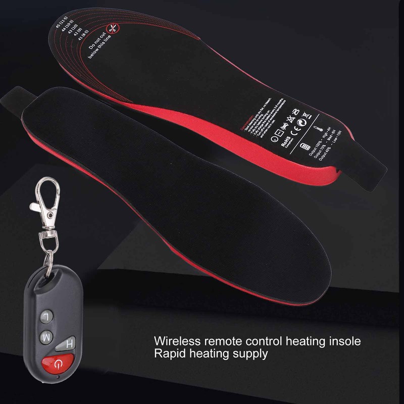 Heated Insoles DIY Cuttable Smart Remote Control USB Rechargeable Electric