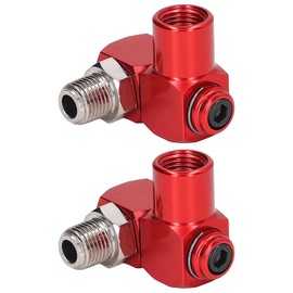 Tiardey 2Packs 1/4 Inch 360 Degree Swivel Air Hose Connector Air Fitting Pneumatic Tool Adapter