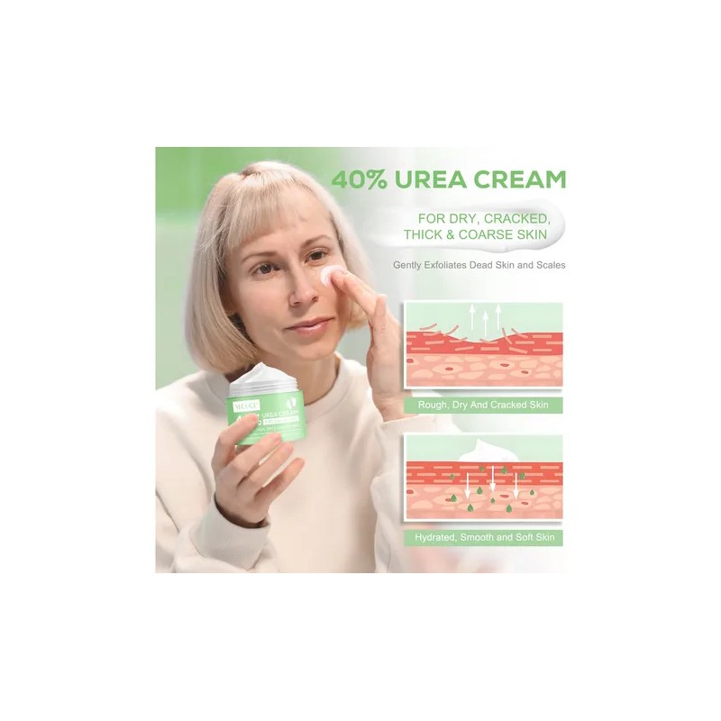 Crema Hidratante Absorción Rápida Úrea 40% Vegana Corporal