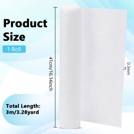BENECREAT Air Vent Filters, 118x16.1 Inch Electrostatic Air Filter Roll, White Filter Material for Floor, Registers, Grilles, Ceiling, HVAC & RV Vents