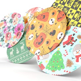 GrifGrips Fall 'til Spring Combo: Extreme Formula - 30 Pack - Premium Securement for CGMs, Pumps and More - Oval Shapes (No Cut)