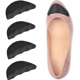 4 pieces shoe filler inserts for loose shoes, toe cushion fillers make loose shoes fit, prevent heel slipping for loose shoes too large boots, casual sports shoes, high heels