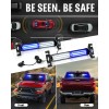 Emergency Strobe Traffic Light Bar 40LED Dash Safety Flashing Front/Rear