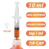 HiMo 10mL Syringe for Liquid, Food, Oral, Scientific Labs, Measurement,