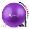 SmarterLife Exercise Ball Yoga Ball for Fitness, Balance, Stability, or