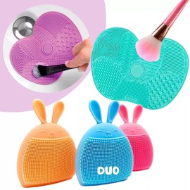Universo en Linea Duo Cepillo Exfoliante Facial Silicona Tapete Limpia Brocha