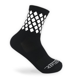 High Reflective Cycling and Running Socks - Night Safety Running Gear (XL, Black)