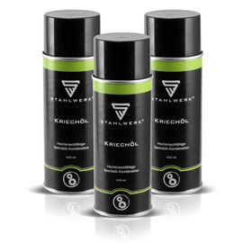 STAHLWERK Set of 3 Professional Creeping Oil for Spraying, Universal Lubricant and Lubricant