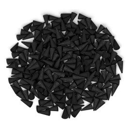 50 Unscented Charcoal Incense Cones 1" TOPFLOW - 100% Natural Blanks - Great for DIY Aromatherapy Incense Making, Burner and Holder