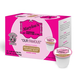 Marylou's Marylou’s Coffee – Milky Chocolate Caramel Blast Flavored Gourmet Coffee – Single Serve Coffee Pods, Compatible with Keurig Brewers – 12 Pods