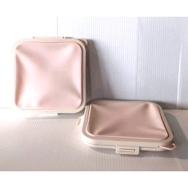 Target Lot of 2 Target Sandwich Containers Snap On Lid Microwave Dishwasher Safe NEW!