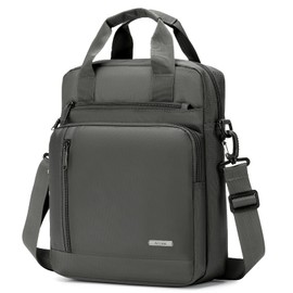 SUCIKORIO Men's Large Shoulder Bag, Multi-Pocket Shoulder Bag, Men's Laptop, 14 Inches, 28 x 33 x 10 cm, Waterproof Oxford Sling Crossbody Bag, Men's Bag with Top Handle for Work, Travel, black