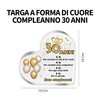NAÏZAYA Birthday Heart Plaque (30 Years)