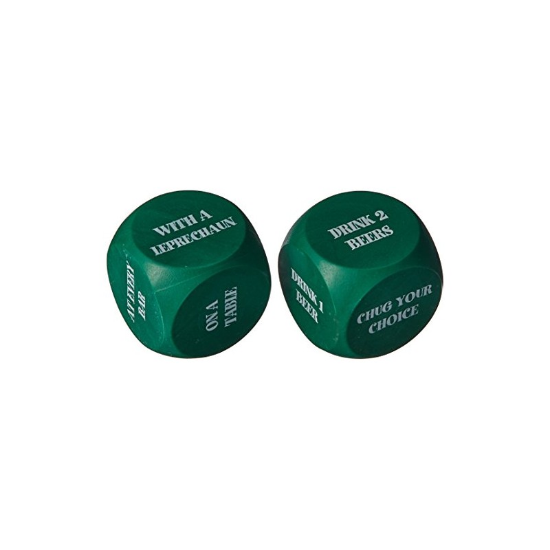Beistle 30426 St. Patrick Decision Dice Game, 2 Dices Per