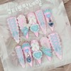 Mass-produced landmine strawberry cream handmade nail tip - Stiletto M