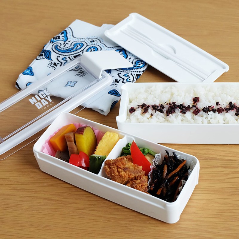 Iwasaki Industrial Lunch Box, 2-Tier, 24.0 fl oz (680 ml),
