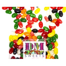 DM Sweets Jumbo Extra Large Fresh Chewy Spiced Jelly Beans - 1.5 lbs Assortment of Peppermint Clove Anise Sassafras Cinnamon Spearmint Wintergreen Red
